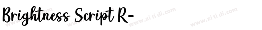 Brightness Script R字体转换 Brightness Script R字体转换